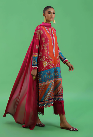 Sana Safinaz Lawn Unstitched 3-Piece Suit – Collection 2025 Pakistan
